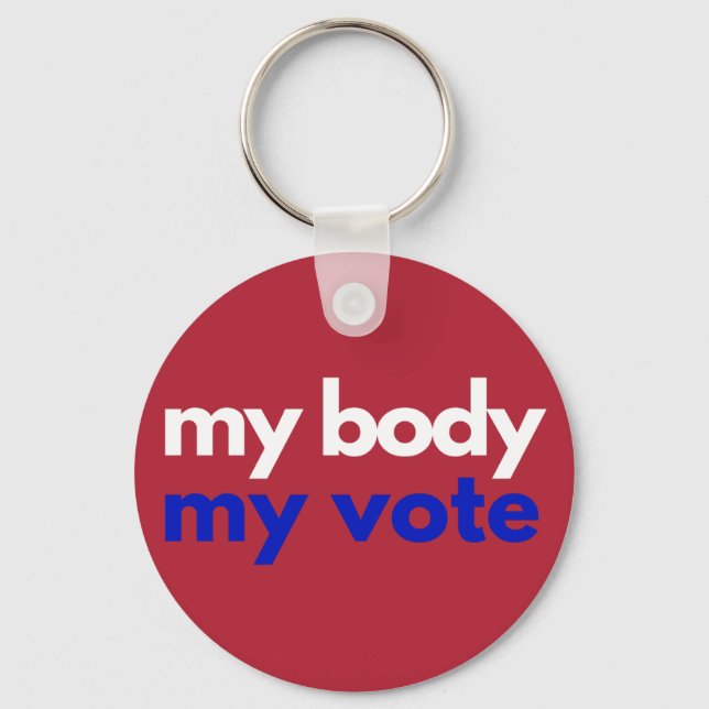 Chaveiro Meu Corpo Meu Voto (Frente)