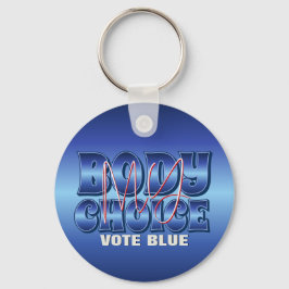 Chaveiro Meu Corpo Minha Escolha Azul