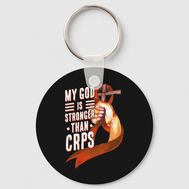 Chaveiro Meu Deus É Mais Forte Que O Mês De Consciencializa (Frente)