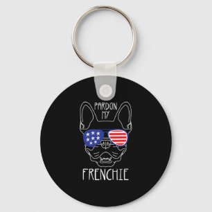 Chaveiro Meu Frenchie - Cachorro Francês Divertido Bandeira