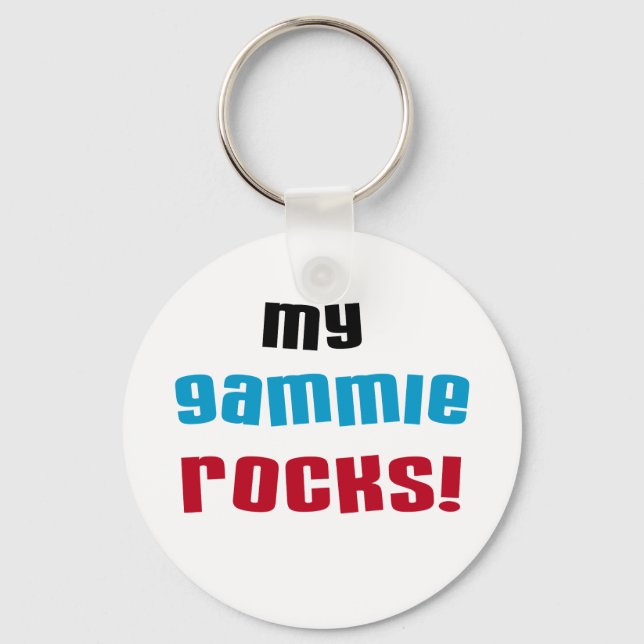 Chaveiro Meu Gammie Rocks T shirts e presentes (Frente)
