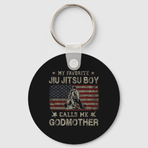Chaveiro Meu Garoto Jiu Jitsu Favorito Me Chama Madrinha