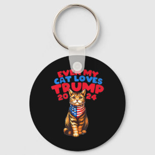 Chaveiro Meu Gato ama Trump 2024