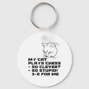 Chaveiro Meu Gato Joga Xadrez