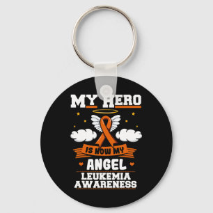 Chaveiro Meu Herói Agora É Meu Angel Leukemia Verde Fita