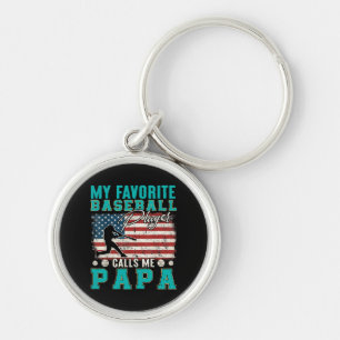 Chaveiro Meu Jogador de Beisebol Favorito Me Chama de Papai