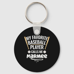 Chaveiro Meu Jogador De Beisebol Favorito Me Chama Marmee