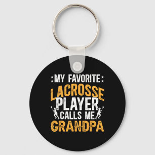 Chaveiro Meu Jogador de Lacrosse Favorito Avô Lacrosse Gran