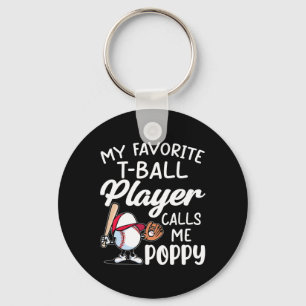 Chaveiro Meu Jogador Favorito de T-ball Me Chama de Vovô