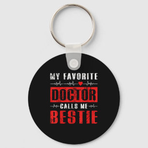 Chaveiro Meu médico favorito me chama de melhor amiga