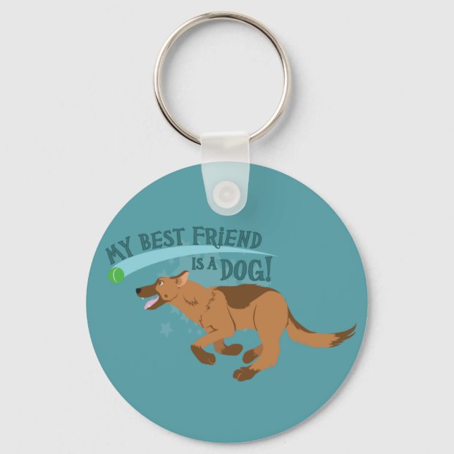 Chaveiro Meu Melhor Amigo É Um Cachorro (Frente)
