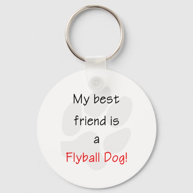 Chaveiro Meu Melhor Amigo é um Cachorro Flyball (Frente)