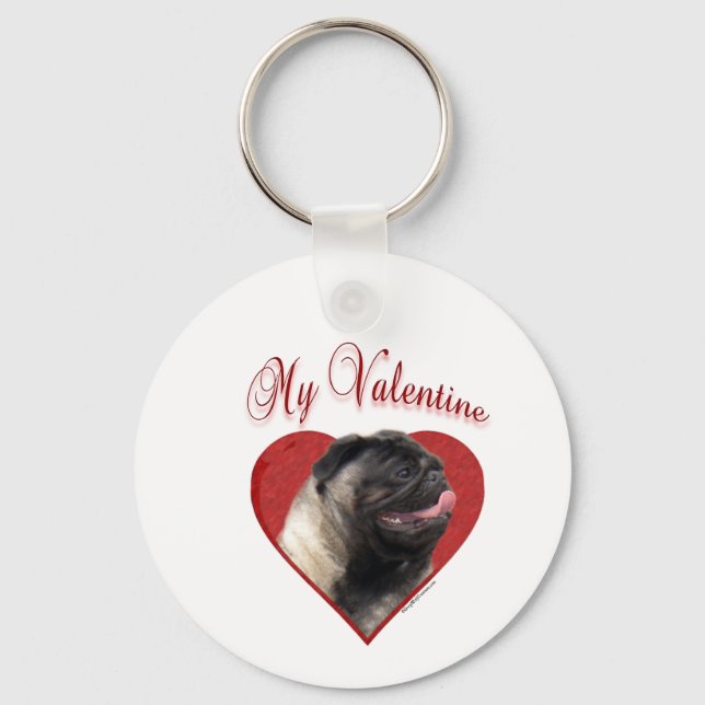 Chaveiro Meu Namorados Pug (Frente)
