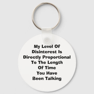 Chaveiro Meu Nível de Desinteresse