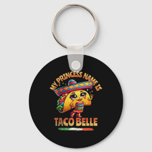 Chaveiro Meu Nome De Princesa É Taco Belle - Comida Engraça