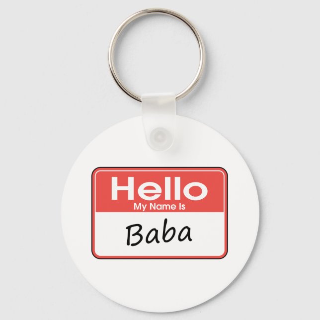Chaveiro Meu nome é Baba (Frente)