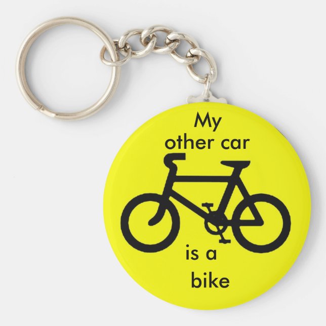 Chaveiro Meu outro carro é uma bicicleta. (Frente)