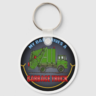 Chaveiro Meu Pai Conduz Uma Cadeia De Chave Verde De Caminh