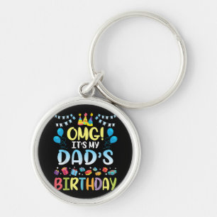 Chaveiro Meu Pai de aniversário está feliz comigo, seu pai