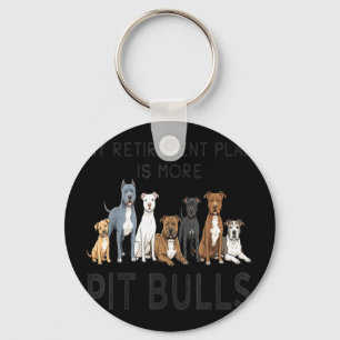 Chaveiro Meu plano de aposentadoria é mais pit bulls design