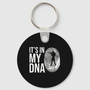 Chaveiro Meu Slogan De Esqui De Impressão Digital Do Dna Bi