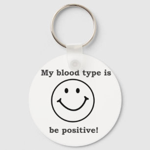 Chaveiro Meu tipo de sangue é B+