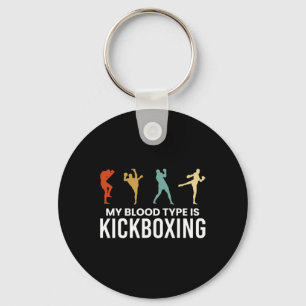 Chaveiro Meu tipo sanguíneo é kickboxing kickboxer