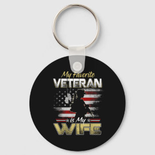 Chaveiro Meu Veterano Favorito é Esposa Dia dos Veteranos d
