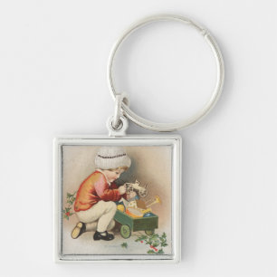 Chaveiro Meu WishKid de Natal Observando Brinquedos