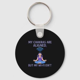 Chaveiro Meus Chakras Alinhados Mas Wifi Não É Meditação Yo