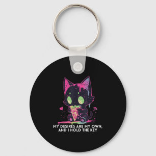Chaveiro Meus Desejos São Meus E Eu Tenho O Gato-Chave Da E