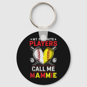 Chaveiro Meus Jogadores Favoritos De Softball Me Chamam De