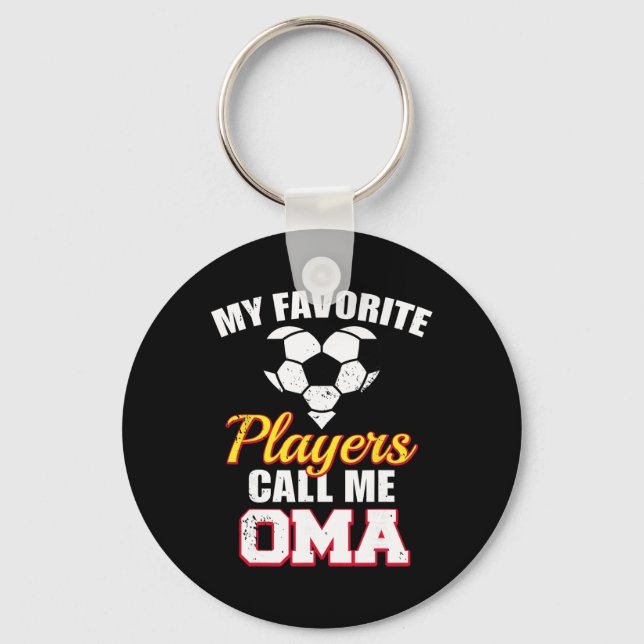 Chaveiro Meus Jogadores Favoritos Me Chamam de Oma, Oma de  (Frente)
