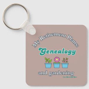 Chaveiro Meus Planos de Aposentadoria: Genealogia e Jardina