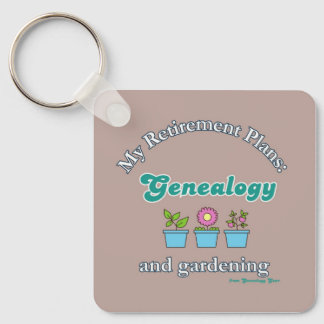 Chaveiro Meus Planos de Aposentadoria: Genealogia e Jardina