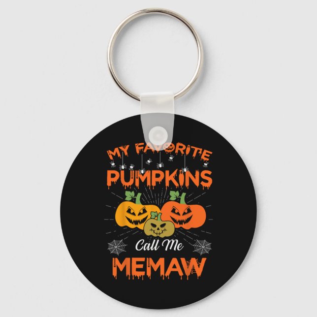 Chaveiro Meus Pumpkins Favoritos Me Chamam De Mulheres De H (Frente)