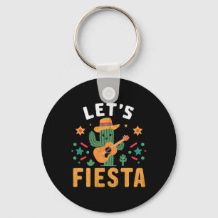 Chaveiro Mexicano Cinco De Mayo Cactus Guitar Para Homens M