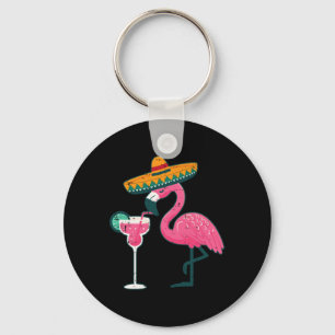 Chaveiro Mexicano Flamingo Sombrero Cinco De Mayo Fiesta Wo