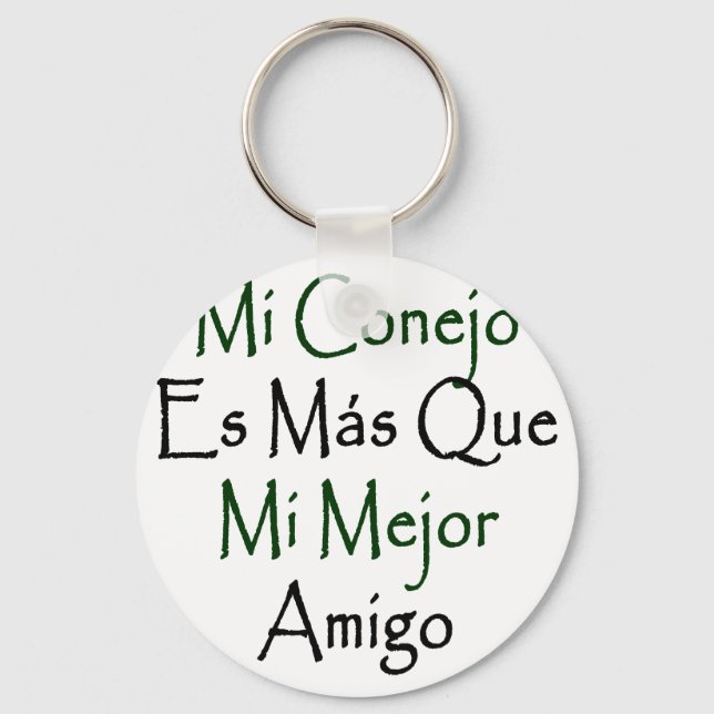 Chaveiro Mi Conejo Es Mas Que Mi Mejor Amigo (Frente)