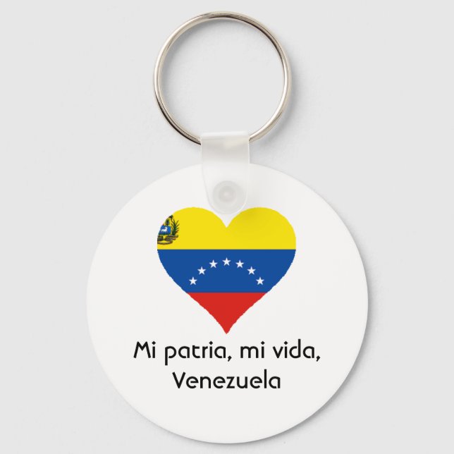 Chaveiro Mi patria, mi vida, Venezuela cadeia-chave (Frente)