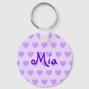 Chaveiro Mia no roxo
