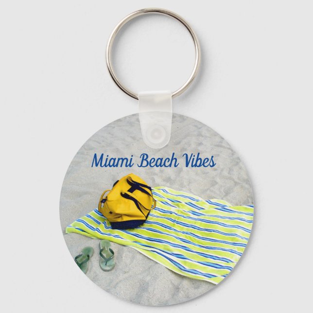 Chaveiro Miami Beach Vibes (Frente)