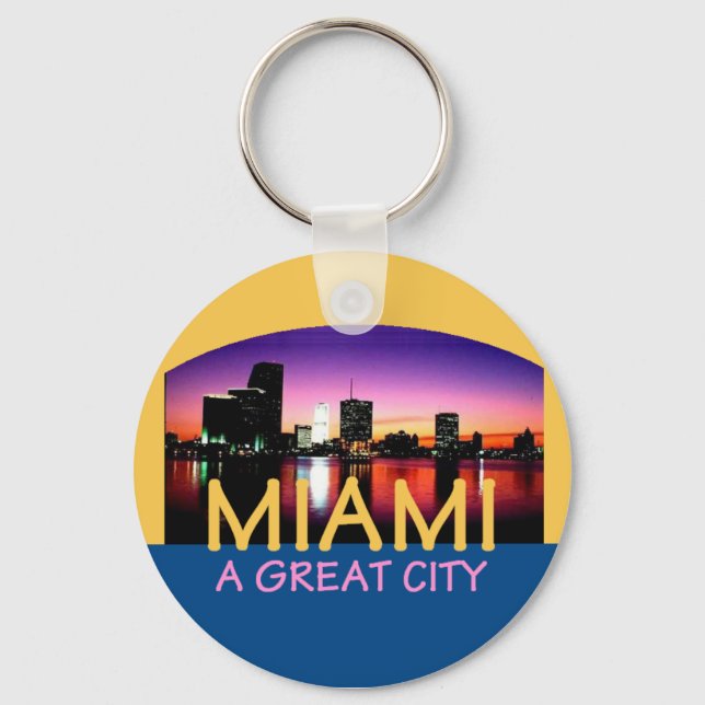 Chaveiro Miami Florida A Excelente City (Frente)