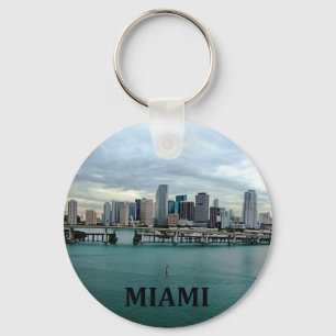 Chaveiro Miami Florida   Linha Skyline Cidade