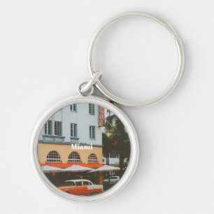 Chaveiro Miami Ocean Drive Lembrança de Viagem