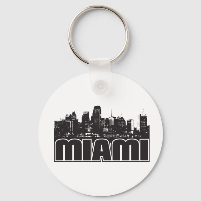 Chaveiro Miami Skyline (Frente)