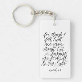 Chaveiro Micah 7:8 Bíblia com dispositivos de mão - Bolsa d