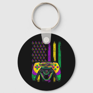 Chaveiro Miçangas de bandeira de videogame Camisas de crian