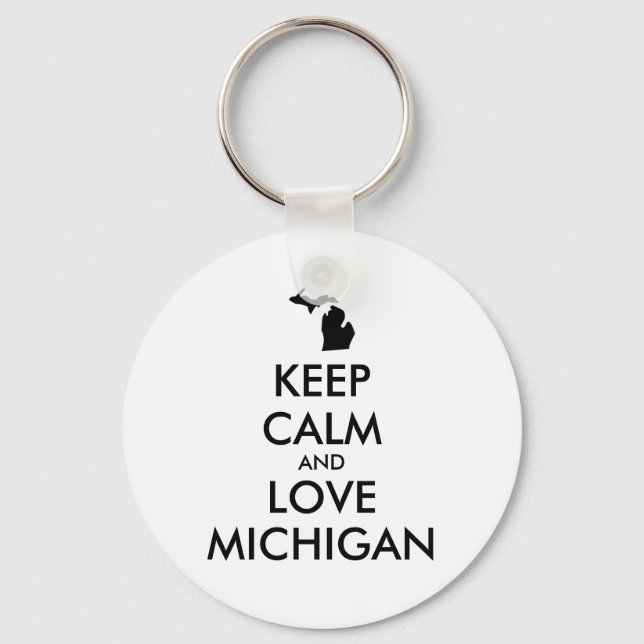 Chaveiro MICHIGAN personalizável (Frente)