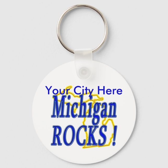 Chaveiro Michigan Rocks! (Frente)